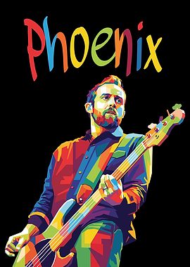 Phoenix Band Member Playing Bass Guitar