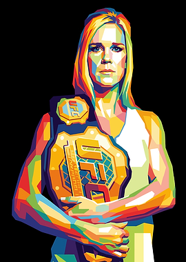 Holly Holm UFC Champion with Belt