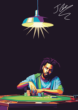 J. Cole Playing Poker