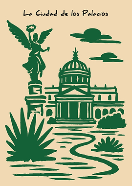 Angel of Independence and Palacio de Bellas Artes