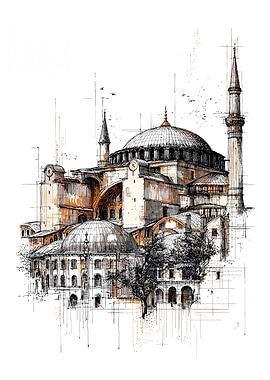 Hagia Sophia Sketch