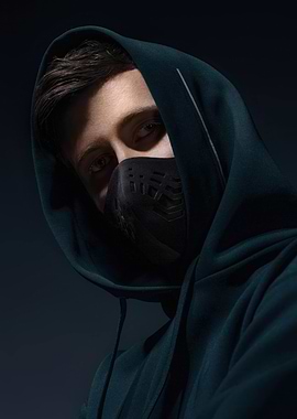 Alan Walker in Hoodie and Mask