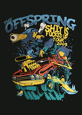 The Offspring Tour 2009 Car Skull Art