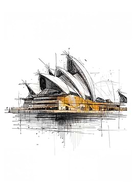 Sketch of Sydney Opera House