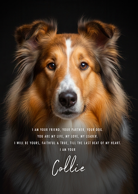 I Am Your Collie Dog Quote