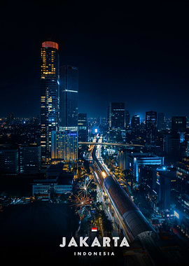 Jakarta Cityscape at Night