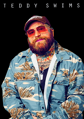 Teddy Swims Portrait Pop Art