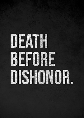 Death Before Dishonor Text Art