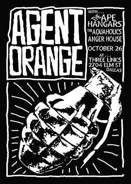 Agent Orange Concert Poster