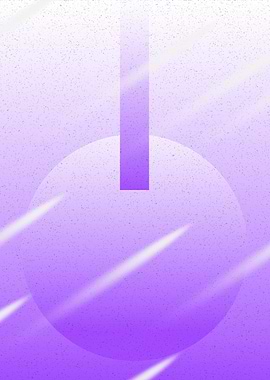 Abstract Purple Power Symbol