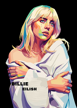 Billie Eilish Pop Art Portrait