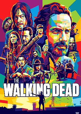 The Walking Dead Pop Art Poster