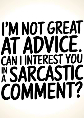 Sarcastic Comment Text Art