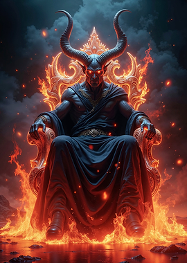 Demon King on Fiery Throne