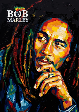 Bob Marley Vintage Painting art