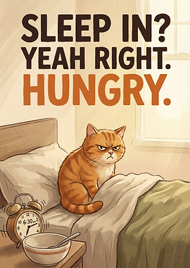 Grumpy Cat Demands Food