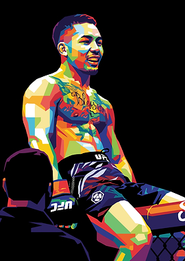 UFC Fighter in Pop Art Style