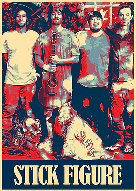 Stick Figure Band Poster