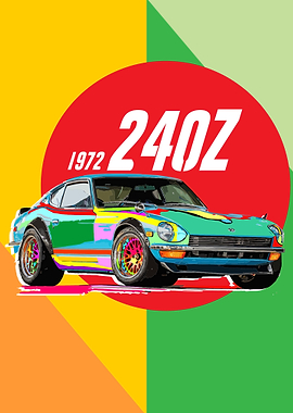 1972 240Z Pop Art