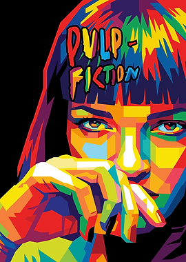 Pulp Fiction Mia Wallace Pop Art
