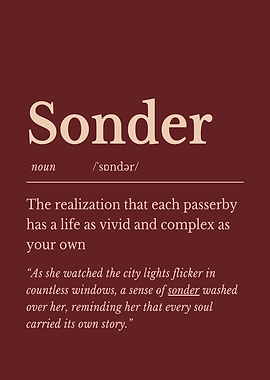 Sonder Definition and Quote