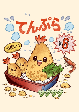Cute Tempura Bento Box
