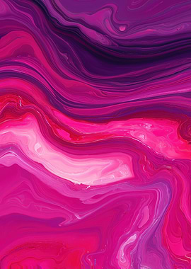 Vibrant Pink and Purple Abstract Swirls