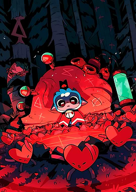 Cult of the Lamb character in forest