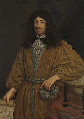 Portrait of a Man with a Globe and Map