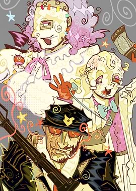 Whimsical Characters with a Soldier