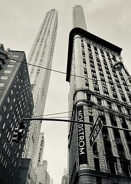 New York City Skyscrapers and Street Signs