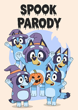 Bluey Halloween Spooky Parody