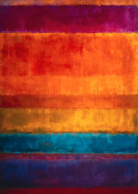 Abstract Color Field Textured Layers