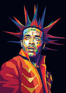 Lil Uzi Vert Pop Art Portrait