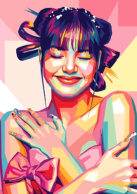 Pop Art Portrait of Lisa