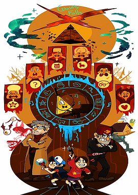 Gravity Falls Bill Cipher Wheel