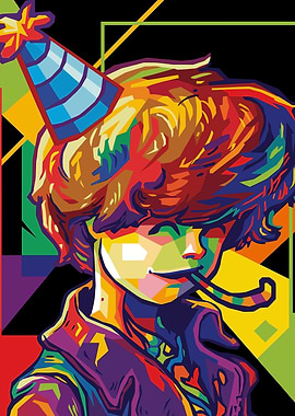 Colorful Portrait of a Good Kid