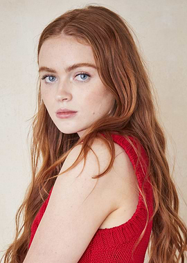 Sadie Sink Red Top Portrait