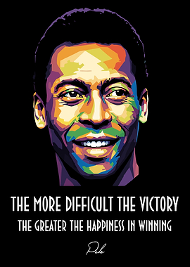 Pele Pop Art Portrait