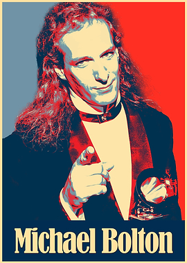 Michael Bolton Pop Art Poster