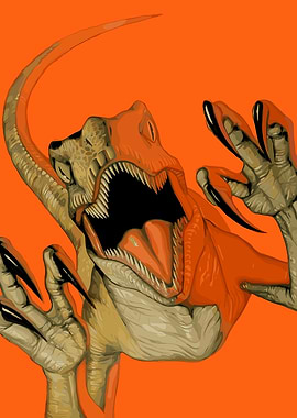 Raptor Dinosaur Roaring