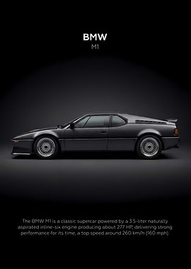 Car BMW M1 Classic Dark