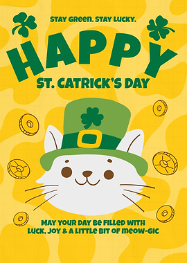 Happy St. Catrick's Day Cat