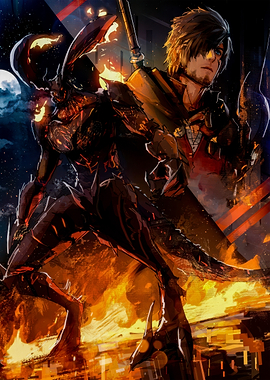 Fiery Demon and Warrior