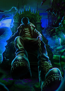 Dark King on Throne