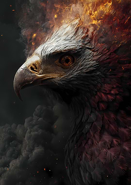 Fiery Eagle Portrait