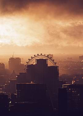 London Eye at Sunset