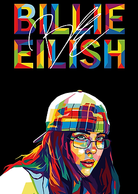 Billie Eilish Pop Art Portrait
