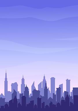 City Skyline at Dusk
