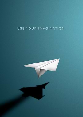 Use Your Imagination Fighter jet Poster